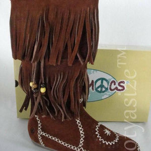 PEACE MOCS JAMIE BEADED TASSEL ZIP FASHION BOOT